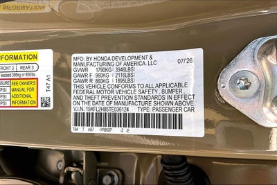 2026 Honda Civic Sport