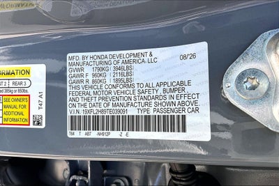 2026 Honda Civic Sport