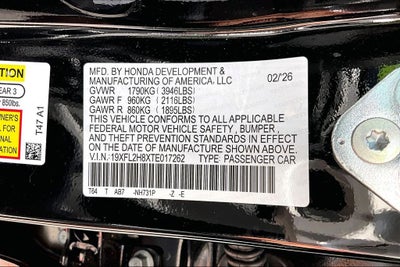 2026 Honda Civic Sport