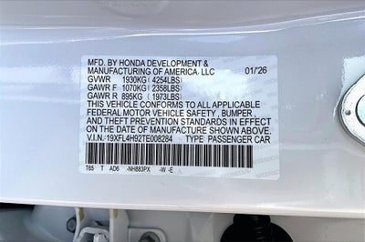 2026 Honda Civic Hybrid Sport Touring