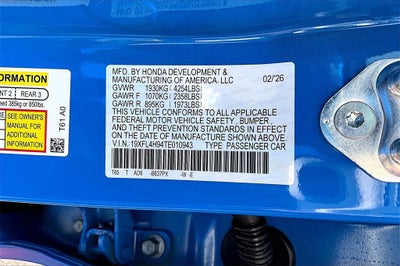 2026 Honda Civic Hybrid Sport Touring