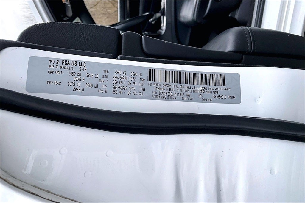 2018 Jeep Grand Cherokee High Altitude