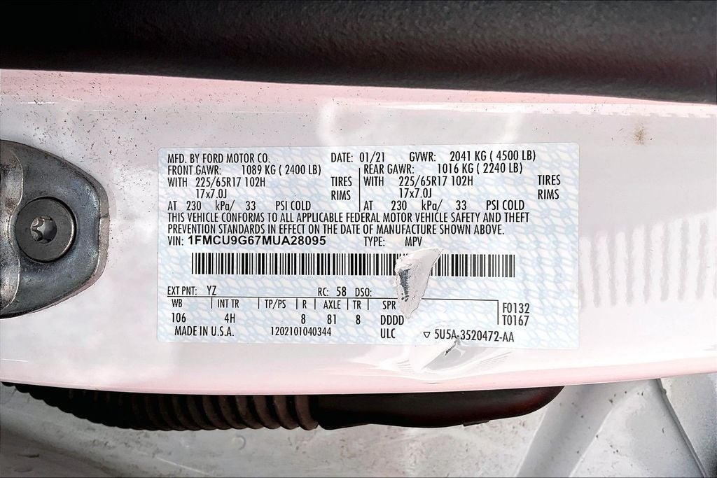 2021 Ford Escape SE