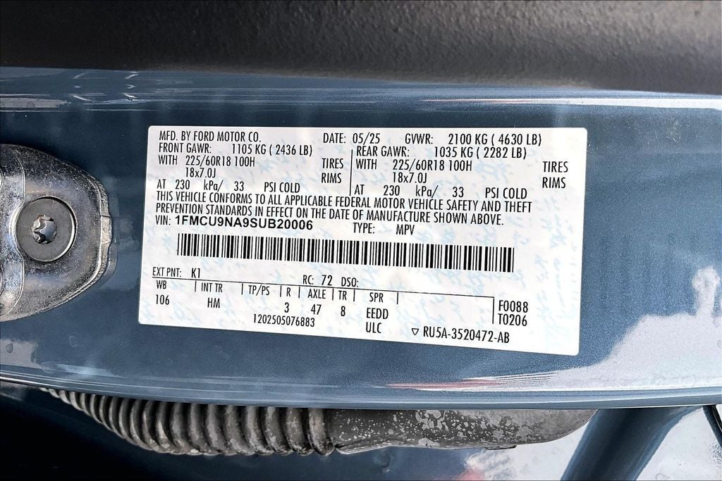 2025 Ford Escape ST-Line Select