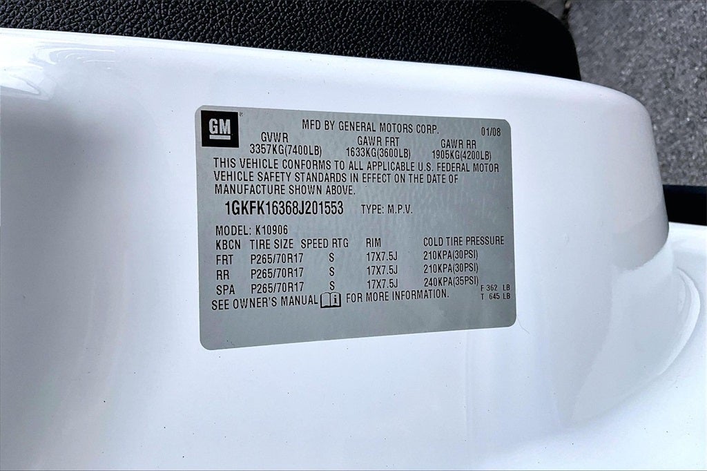 2008 GMC Yukon XL SLT 1500