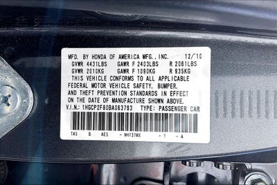 2011 Honda Accord EX-L 2.4