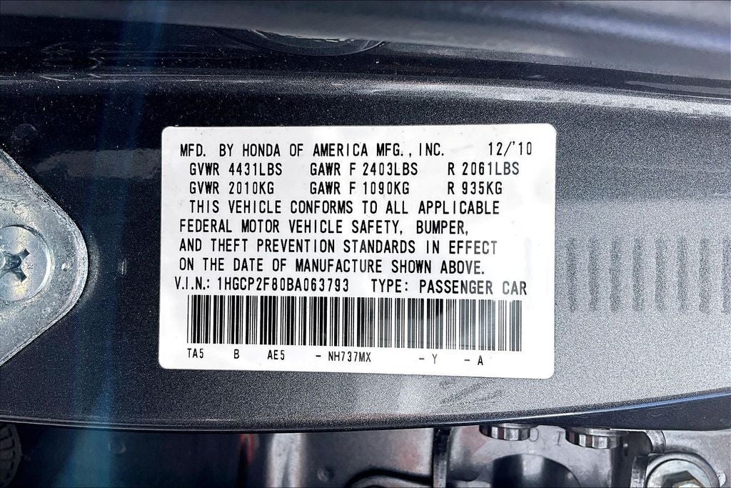 2011 Honda Accord EX-L 2.4
