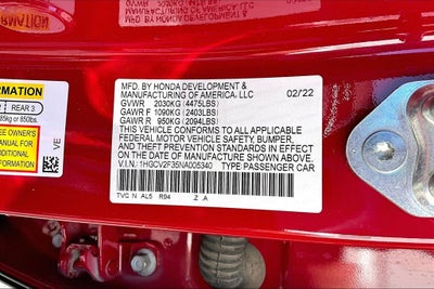 2022 Honda Accord Sport 2.0T