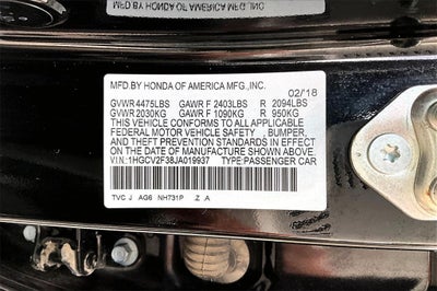 2018 Honda Accord Sport 2.0T