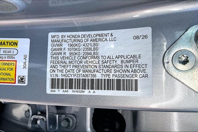 2026 Honda Accord LX