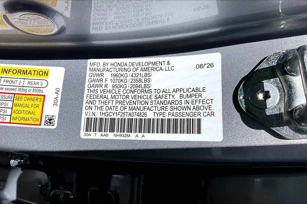 2026 Honda Accord LX