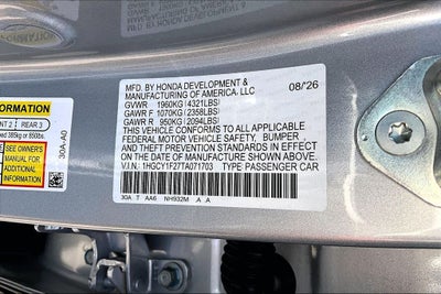 2026 Honda Accord LX