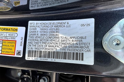 2025 Honda Accord LX