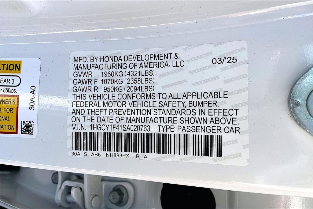 2025 Honda Accord SE