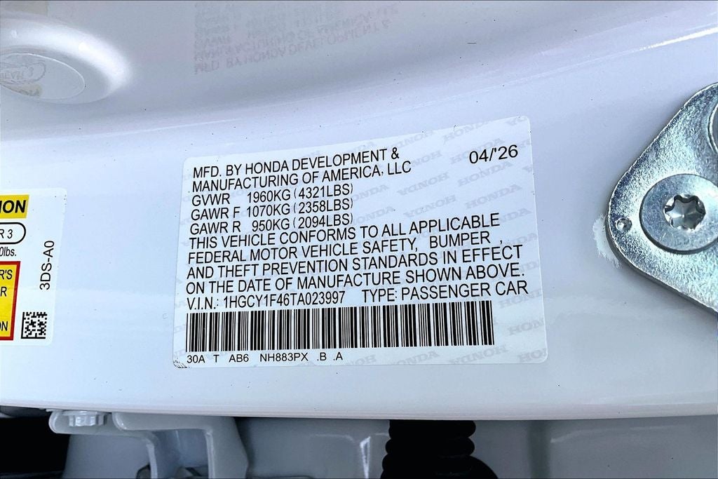 2026 Honda Accord SE