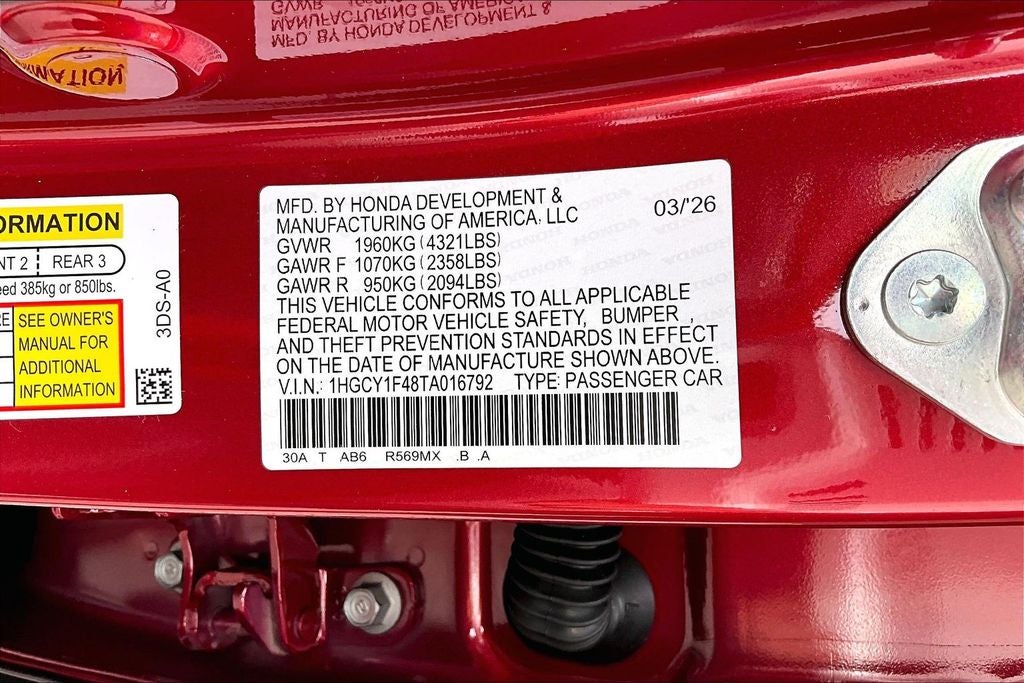 2026 Honda Accord SE