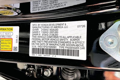 2026 Honda Accord Hybrid Sport