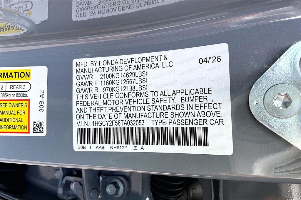 2026 Honda Accord Hybrid Sport