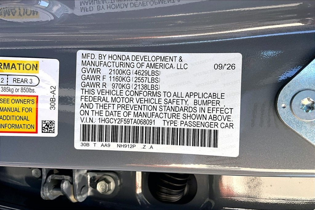 2026 Honda Accord Hybrid Sport