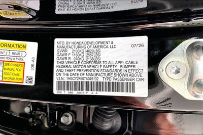 2026 Honda Accord Hybrid EX-L