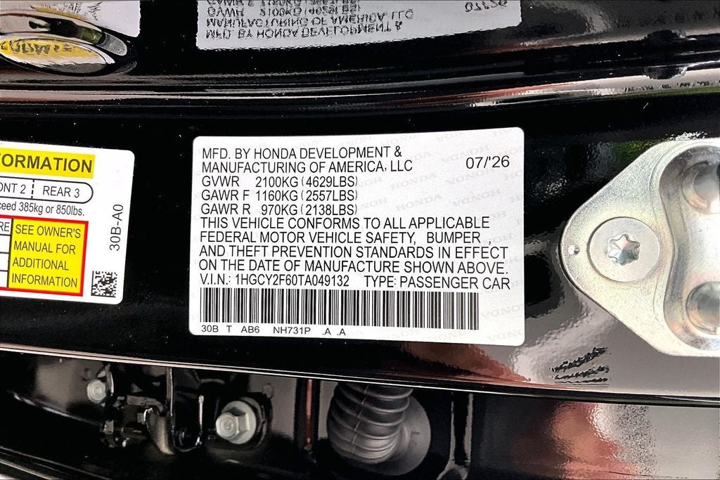 2026 Honda Accord Hybrid EX-L
