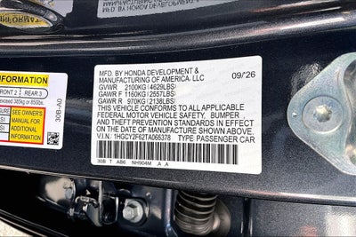 2026 Honda Accord Hybrid EX-L