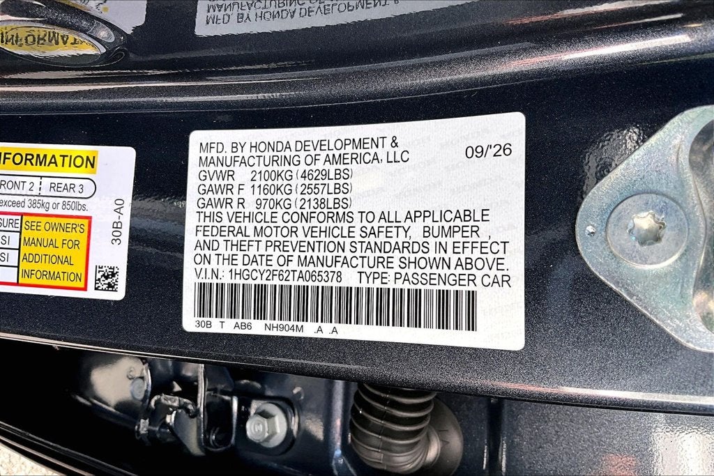 2026 Honda Accord Hybrid EX-L