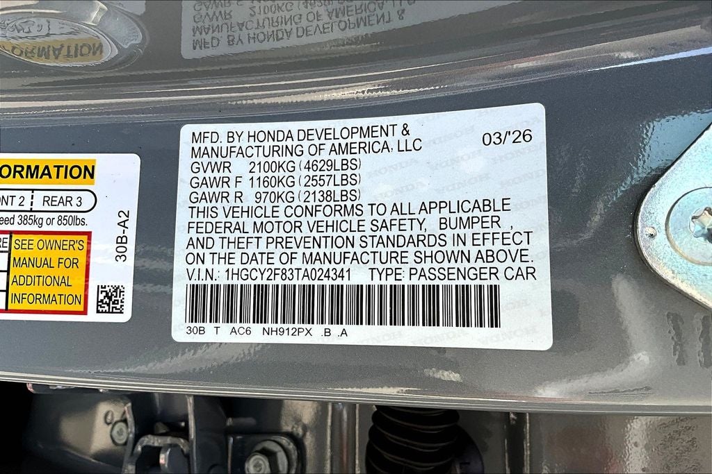 2026 Honda Accord Hybrid Touring