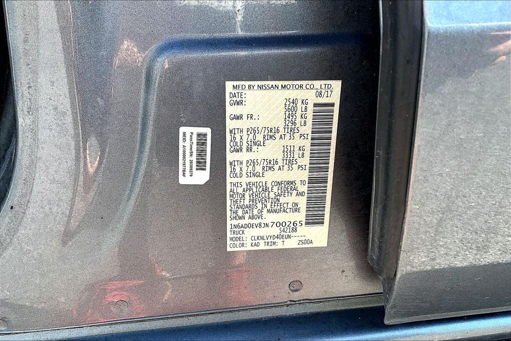 2018 Nissan Frontier PRO-4X