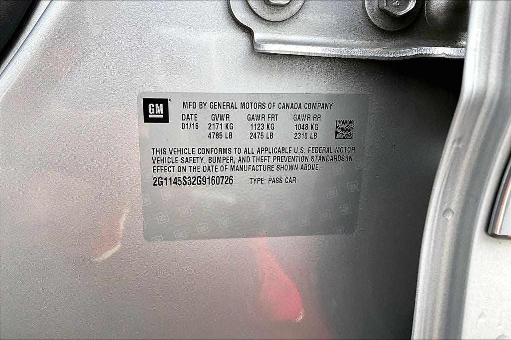 2016 Chevrolet Impala LTZ 2LZ