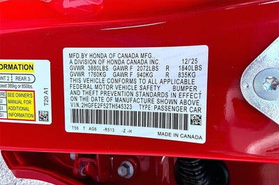 2026 Honda Civic Sport