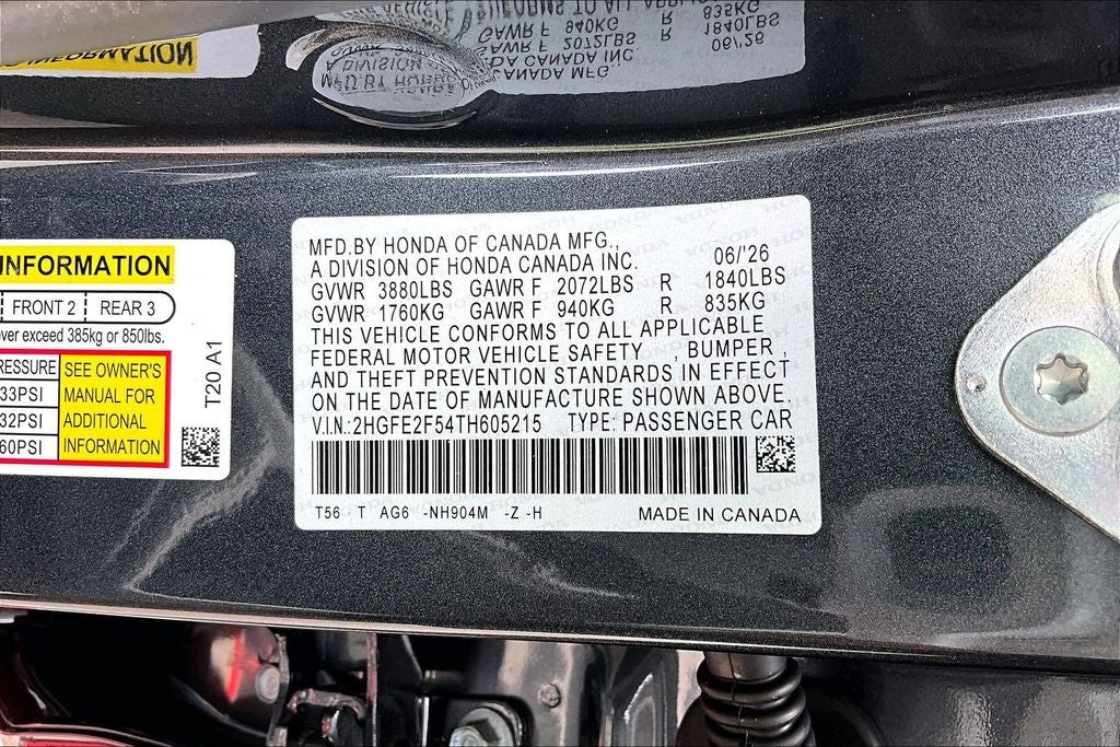 2026 Honda Civic Sport