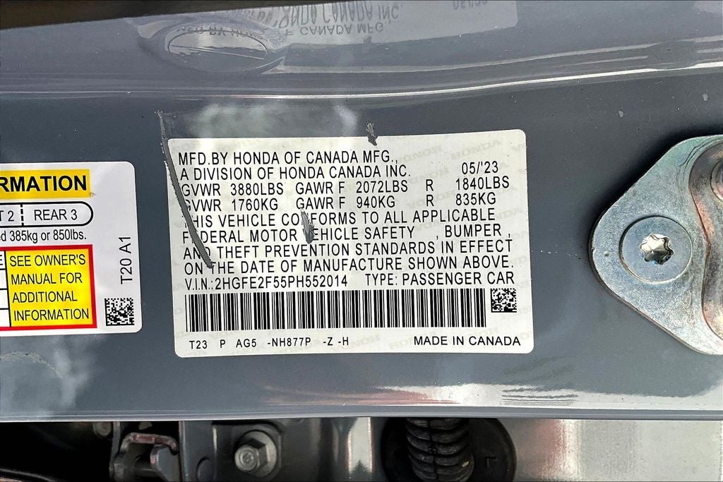 2023 Honda Civic Sport