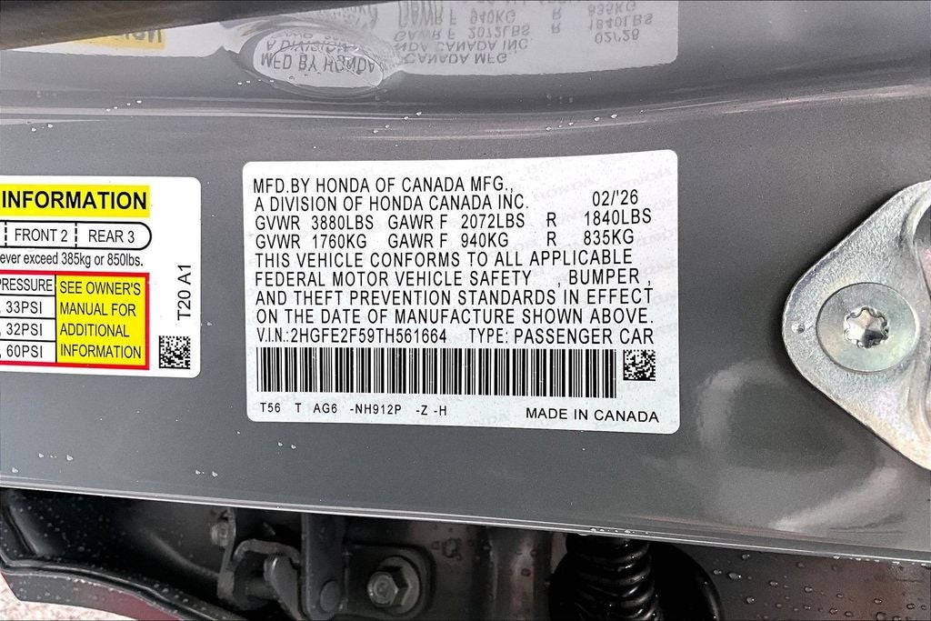 2026 Honda Civic Sport