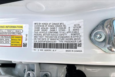 2025 Honda Civic Hybrid Sport