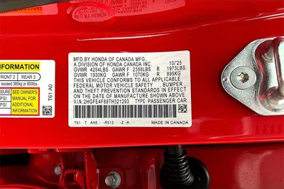 2026 Honda Civic Hybrid Sport