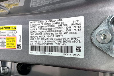 2026 Honda CR-V LX