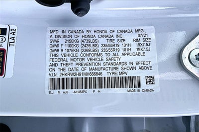 2021 Honda CR-V Touring