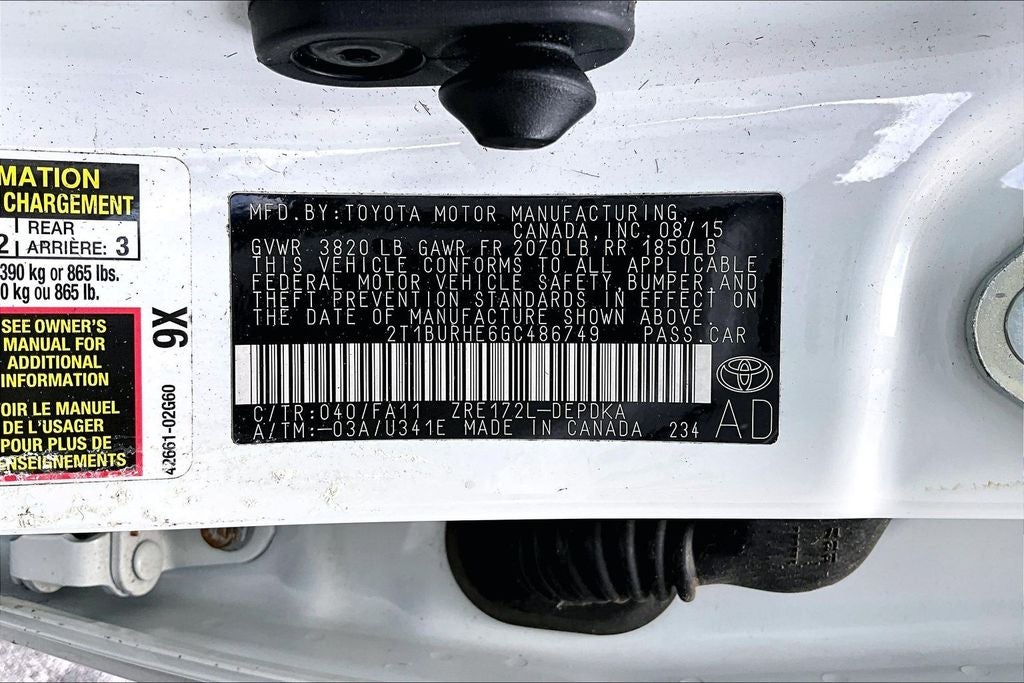 2016 Toyota Corolla L