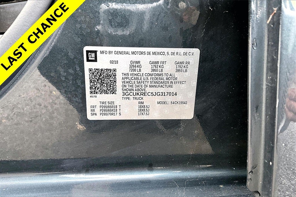 2018 Chevrolet Silverado 1500 LT LT2