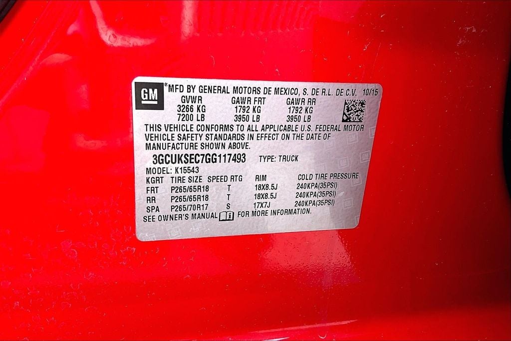 2016 Chevrolet Silverado 1500 LTZ 2LZ