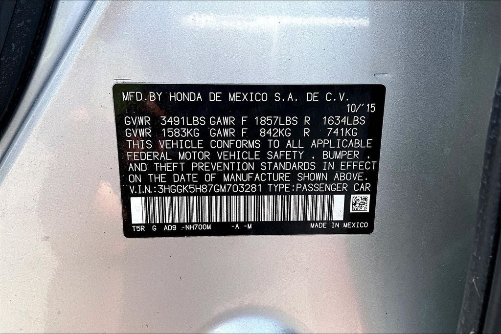 2016 Honda Fit EX-L