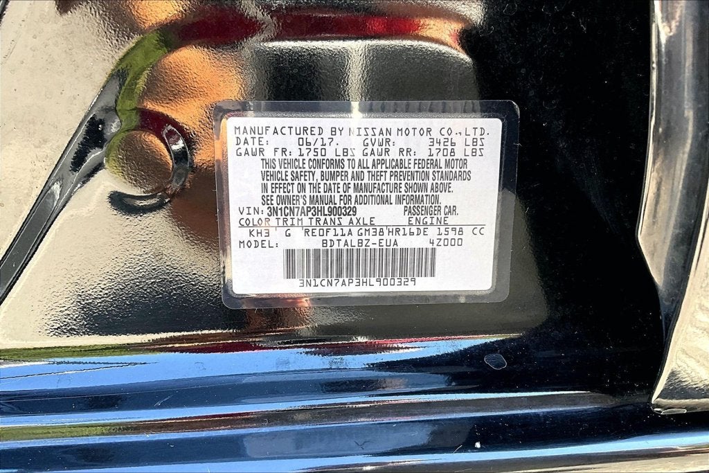 2017 Nissan Versa 1.6 SV
