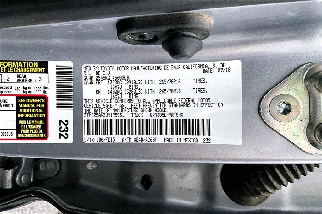 2018 Toyota Tacoma TRD Off-Road V6