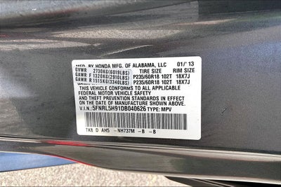 2013 Honda Odyssey Touring Elite