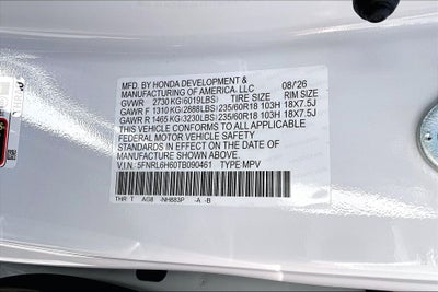 2026 Honda Odyssey EX-L