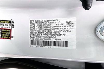 2026 Honda Odyssey EX-L