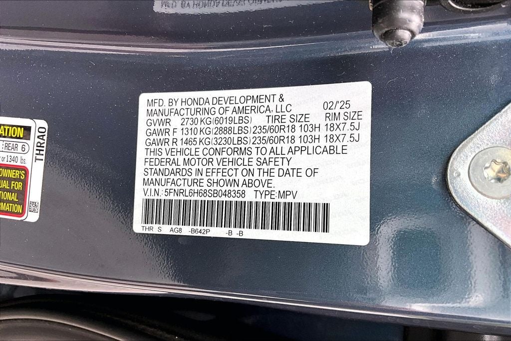 2025 Honda Odyssey EX-L