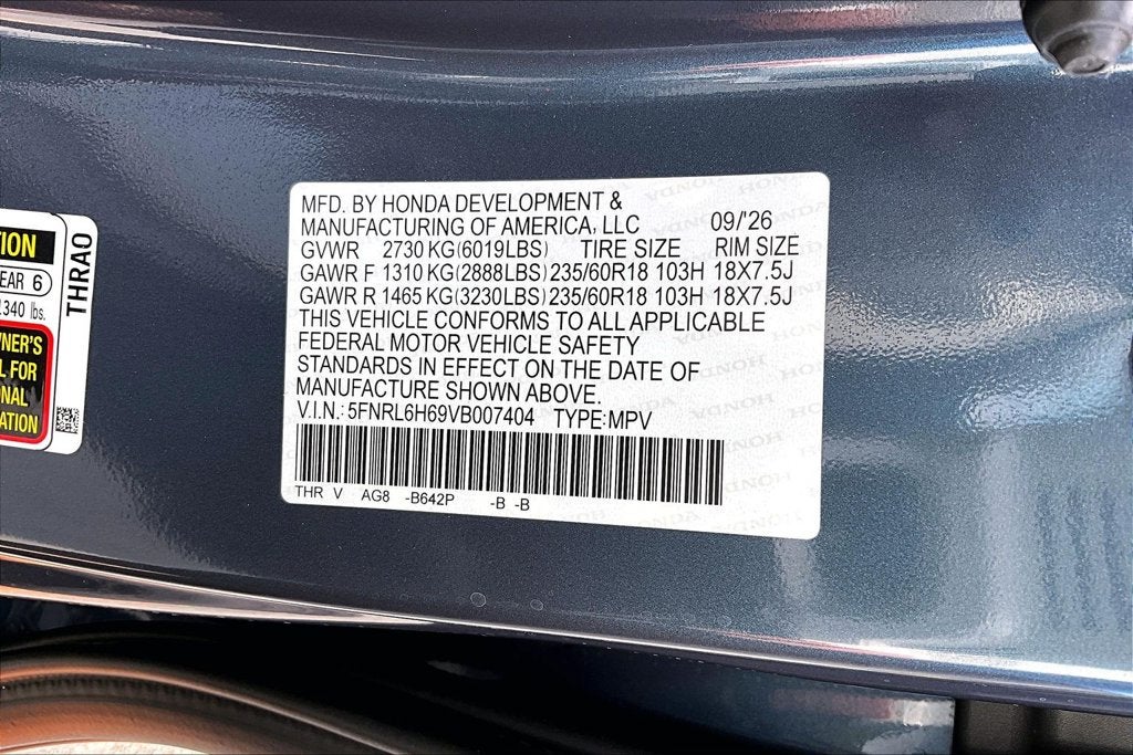 2027 Honda Odyssey EX-L