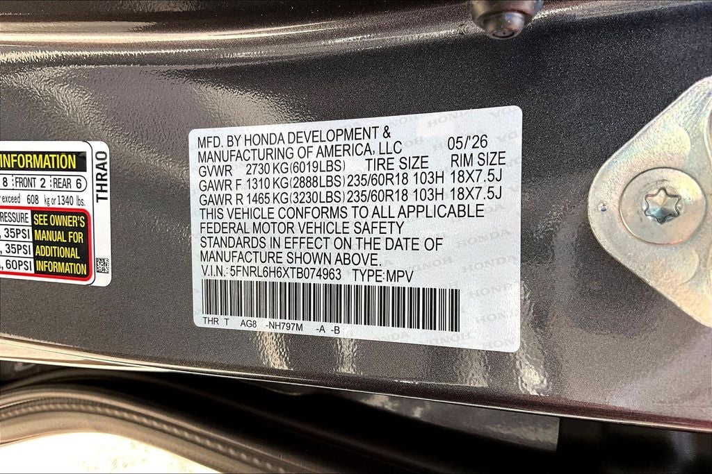 2026 Honda Odyssey EX-L
